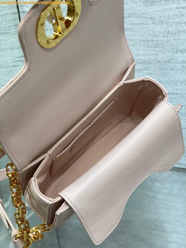 Replica Dior Mini Jolie Top Handle Bag in Pink Cannage Calfskin 6