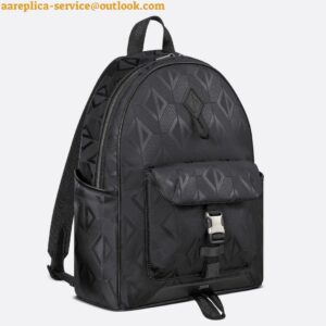 Replica Dior Explorer Backpack In Black CD Diamond Mirage Ski Capsule Nylon