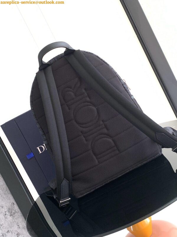 Replica Dior 8 Backpack in Black Dior Oblique Jacquard 12