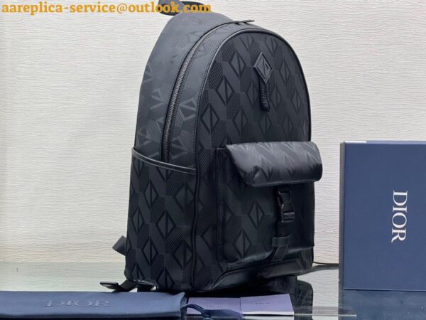 Replica Dior Explorer Backpack In Black CD Diamond Mirage Ski Capsule Nylon 6