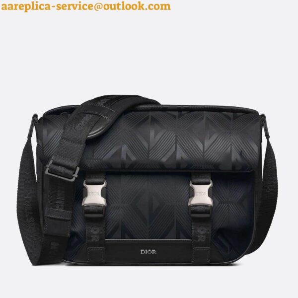 Replica Dior Explorer Messenger Bag In Black CD Diamond Mirage Ski Capsule Nylon 4