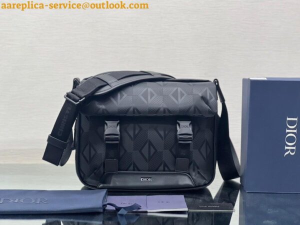 Replica Dior Explorer Messenger Bag In Black CD Diamond Mirage Ski Capsule Nylon 10