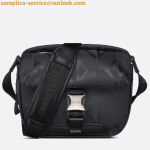 Replica Dior Explorer Pouch In Black CD Diamond Mirage Ski Capsule Nylon