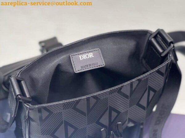 Replica Dior Explorer Pouch In Black CD Diamond Mirage Ski Capsule Nylon 6