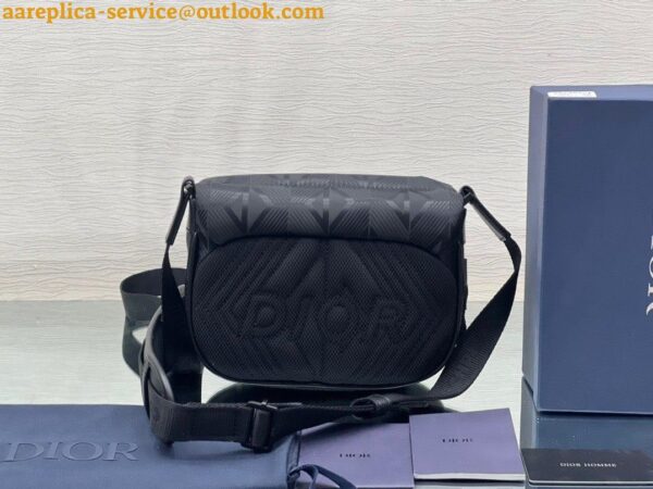 Replica Dior Explorer Pouch In Black CD Diamond Mirage Ski Capsule Nylon 8