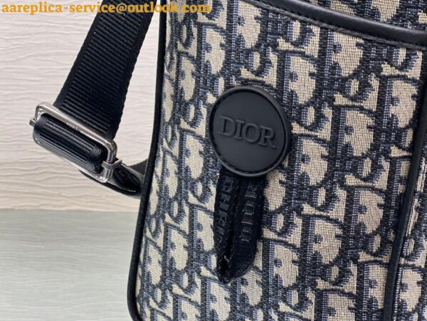 Replica Dior Explorer Tote Bag Beige and Black Dior Oblique Jacquard 11