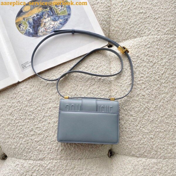 Replica Dior 30 Montaigne Micro Bag In Grey Box Calfskin 3