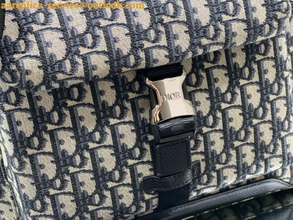 Replica Dior Explorer Tote Bag Beige and Black Dior Oblique Jacquard 12