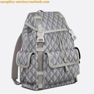 Replica Dior Hit the Road Backpack In Gray CD Diamond Canvas