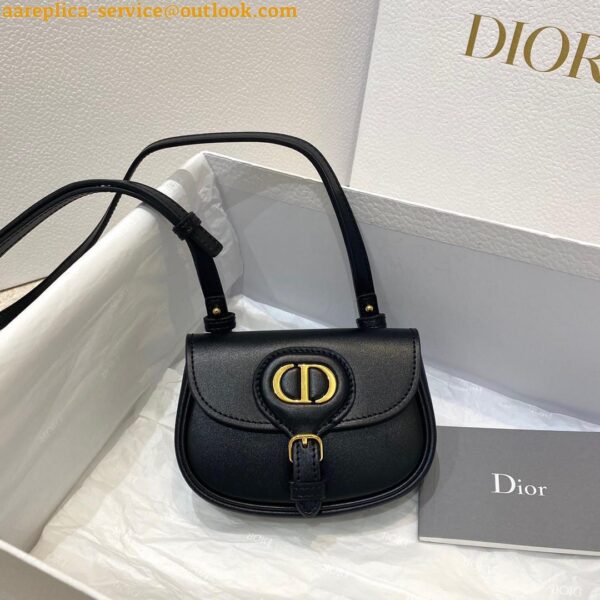 Replica Dior Bobby Micro Bag In Black Box Calfskin 6