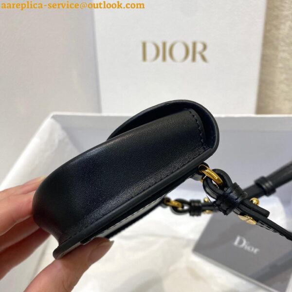 Replica Dior Bobby Micro Bag In Black Box Calfskin 11