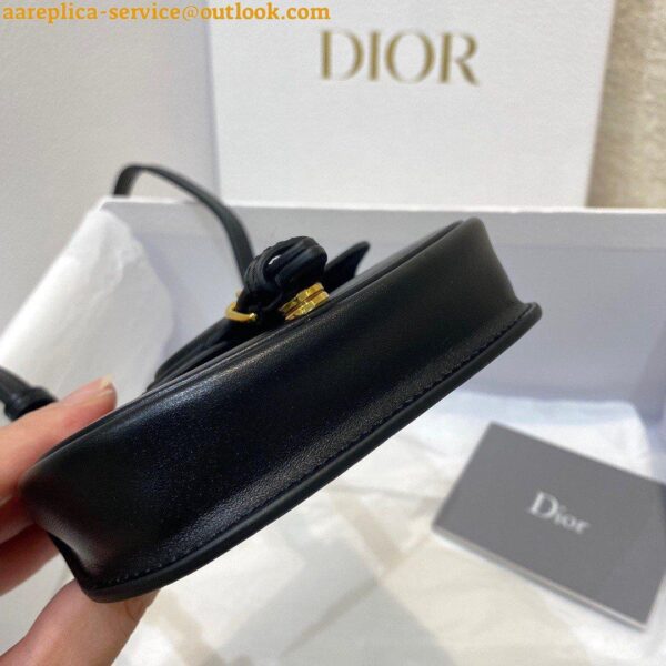 Replica Dior Bobby Micro Bag In Black Box Calfskin 12