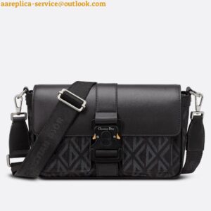 Replica Dior Hit the Road Messenger Bag In Black CD Diamond Canvas