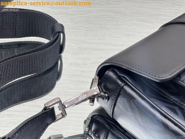 Replica Dior Hit the Road Messenger Bag In Black CD Diamond Canvas 11