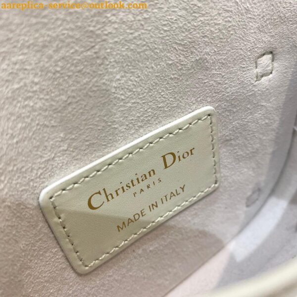 Replica Dior Bobby Micro Bag In White Box Calfskin 13