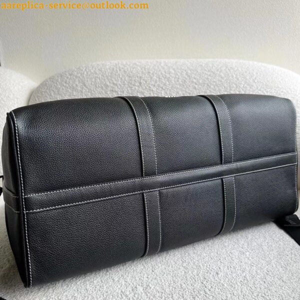 Replica Dior Lingot 50 Duffle Bag In Black Grained Calfskin 9