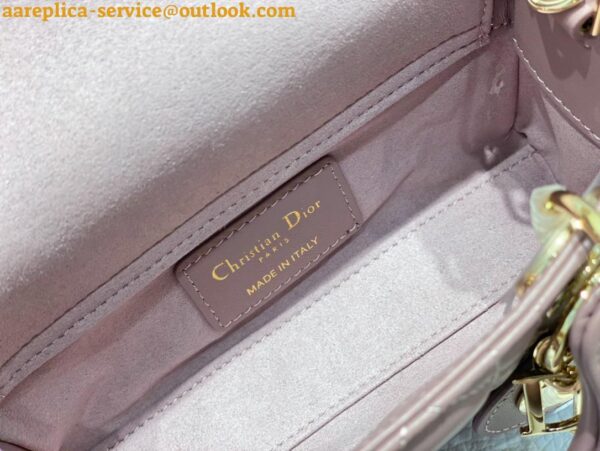 Replica Dior Lady D-Joy Micro Bag In Peony Pink Cannage Lambskin 13