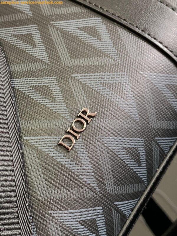 Replica Dior Lingot Briefcase in Black CD Diamond Canvas 12