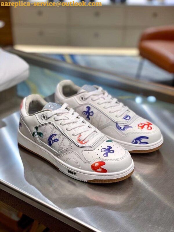 Replica Dior & Kenny Scharf B27 Low-Top Sneakers With Printed Motif 5