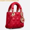 Replica Dior Lady Dior Micro Bag In Poudre Cannage Lambskin