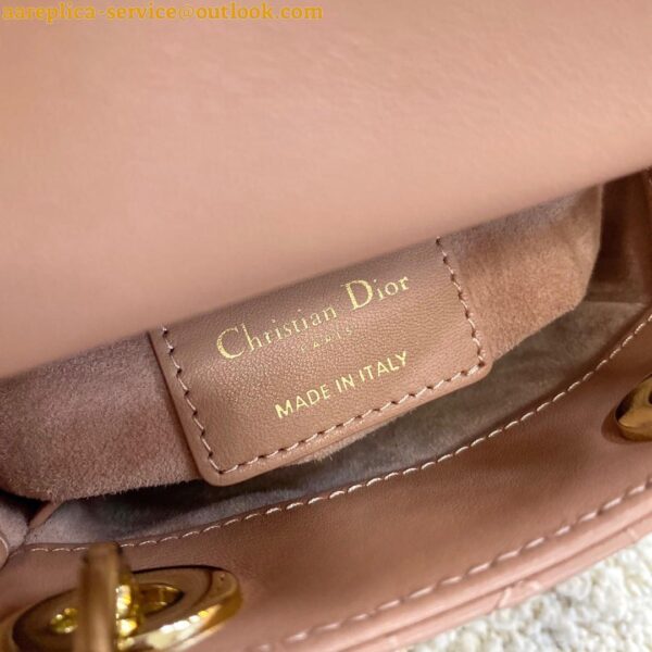 Replica Dior Lady Dior Micro Bag In Poudre Cannage Lambskin 12