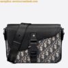 Replica Dior Men's Saddle Bag In Black CD Diamond Canvas 2