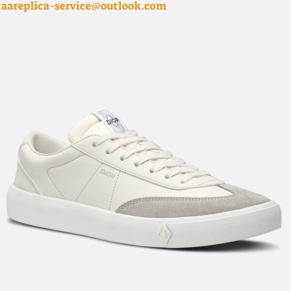 Replica Dior Men's B101 Sneakers In Cream Calfskin 3