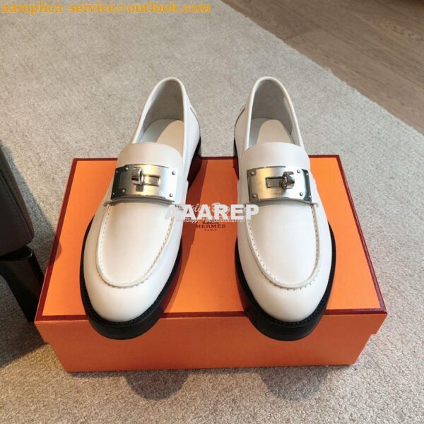 Replica Hermes Hot Loafer in calfskin H232075Z 5