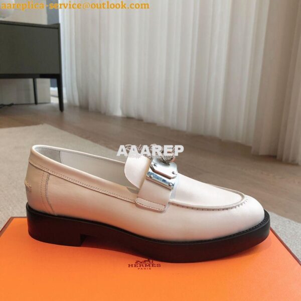 Replica Hermes Hot Loafer in calfskin H232075Z 6