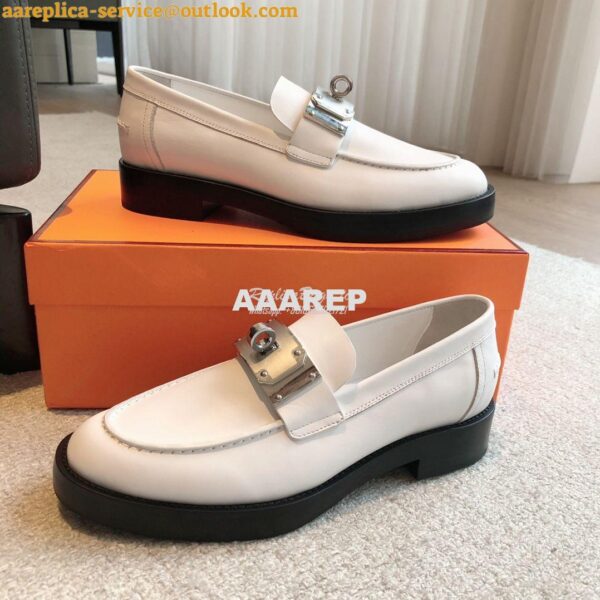 Replica Hermes Hot Loafer in calfskin H232075Z 8