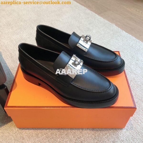 Replica Hermes Hot Loafer in calfskin H232075Z 13