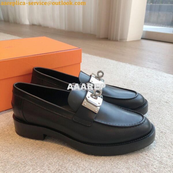 Replica Hermes Hot Loafer in calfskin H232075Z 14