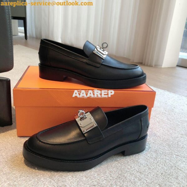 Replica Hermes Hot Loafer in calfskin H232075Z 15