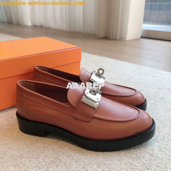 Replica Hermes Hot Loafer in calfskin H232075Z 21