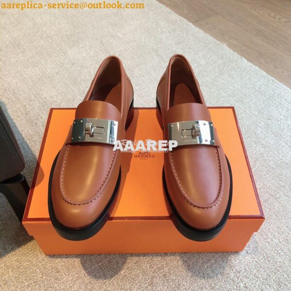 Replica Hermes Hot Loafer in calfskin H232075Z 22