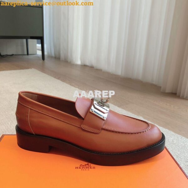 Replica Hermes Hot Loafer in calfskin H232075Z 23