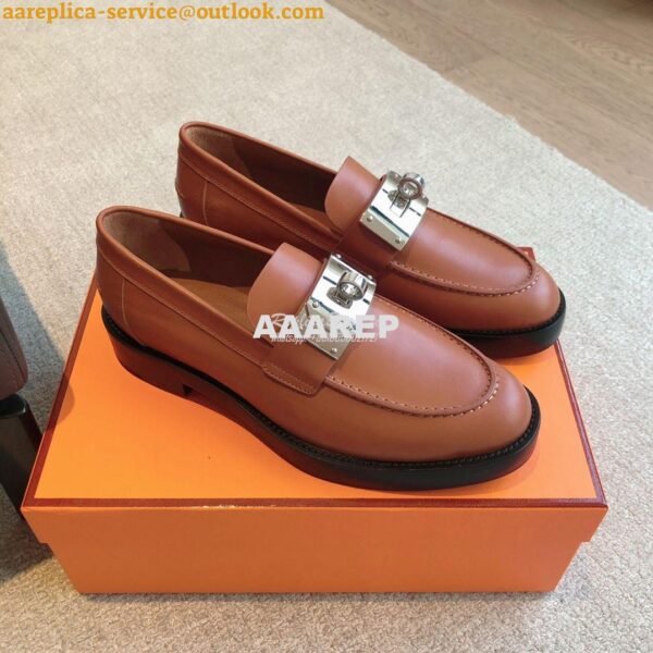 Replica Hermes Hot Loafer in calfskin H232075Z 24