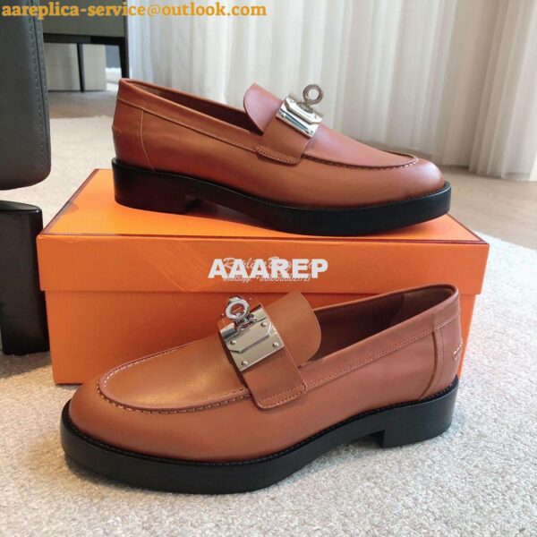 Replica Hermes Hot Loafer in calfskin H232075Z 26