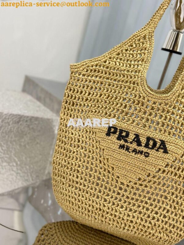 Replica Prada Large Crochet Tote Bag 1BG424 Raffia-effect yarn ii 6