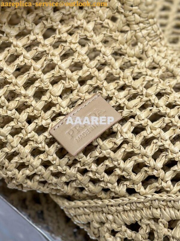 Replica Prada Large Crochet Tote Bag 1BG424 Raffia-effect yarn ii 10
