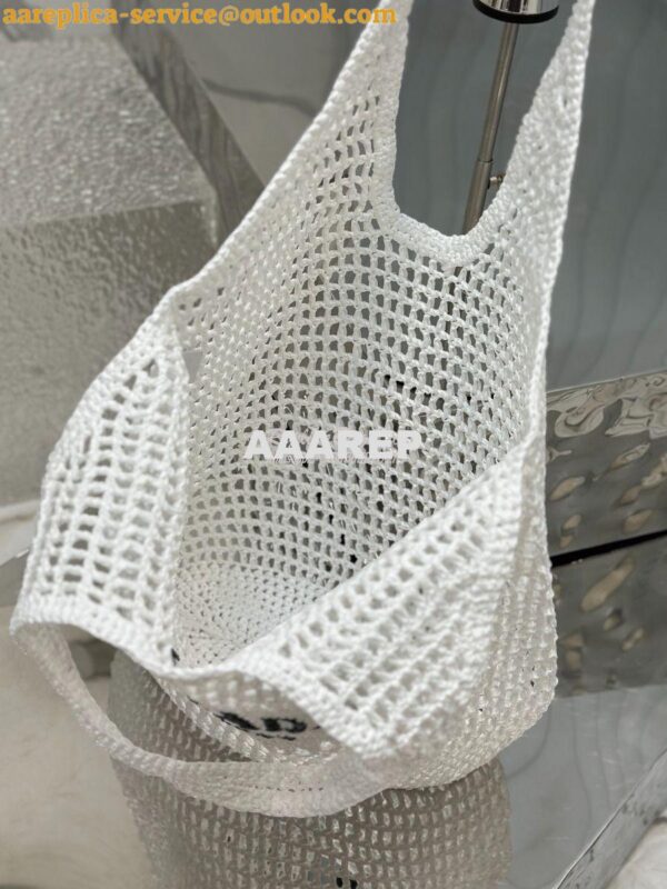 Replica Prada Large Crochet Tote Bag 1BG424 Raffia-effect yarn ii 24