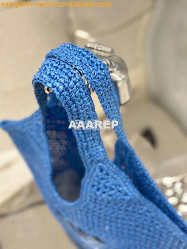 Replica Prada Large Crochet Tote Bag 1BG424 Raffia-effect yarn ii 32