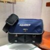Replica Prada Large Nylon and Saffiano Leather Shoulder Bag 2VD768 Bla