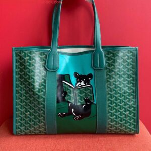 Replica Goyard VILLETMMLTY08CL08X Villette Tote Bag MM Green