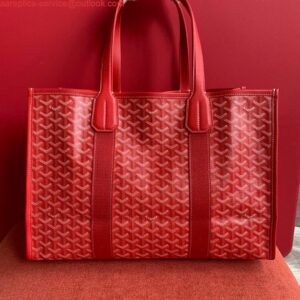 Replica Goyard VILLETMMLTY08CL08X Villette Tote Bag MM Red 2