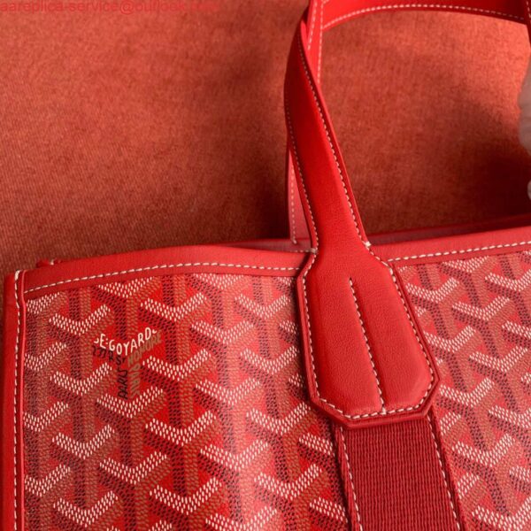 Replica Goyard VILLETMMLTY08CL08X Villette Tote Bag MM Red 5