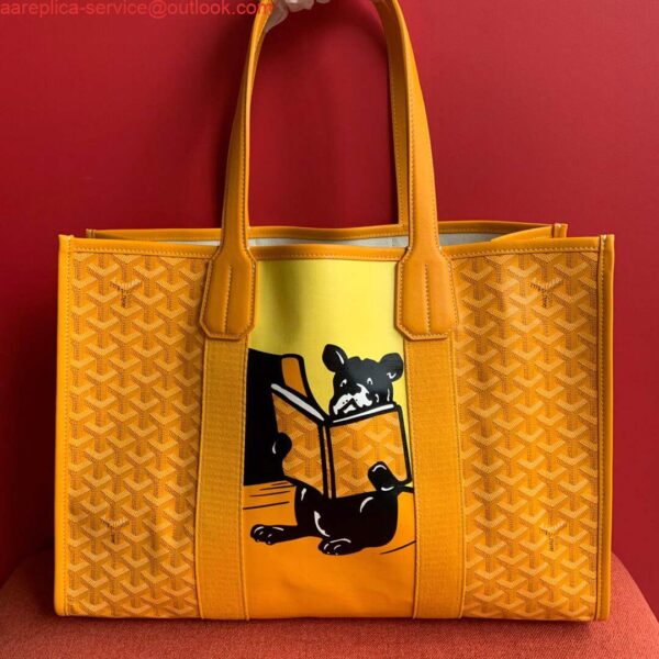 Replica Goyard VILLETMMLTY08CL08X Villette Tote Bag MM Yellow 3