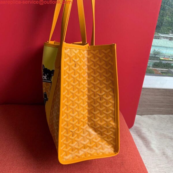 Replica Goyard VILLETMMLTY08CL08X Villette Tote Bag MM Yellow 5