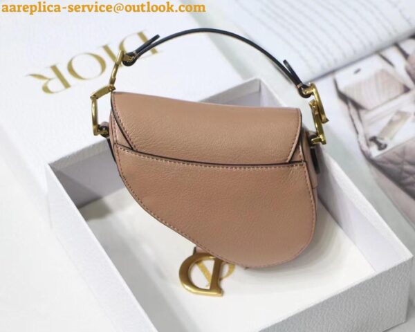 Replica Dior Saddle Micro Bag In Powder Goatskin 5