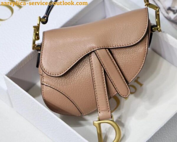 Replica Dior Saddle Micro Bag In Powder Goatskin 6